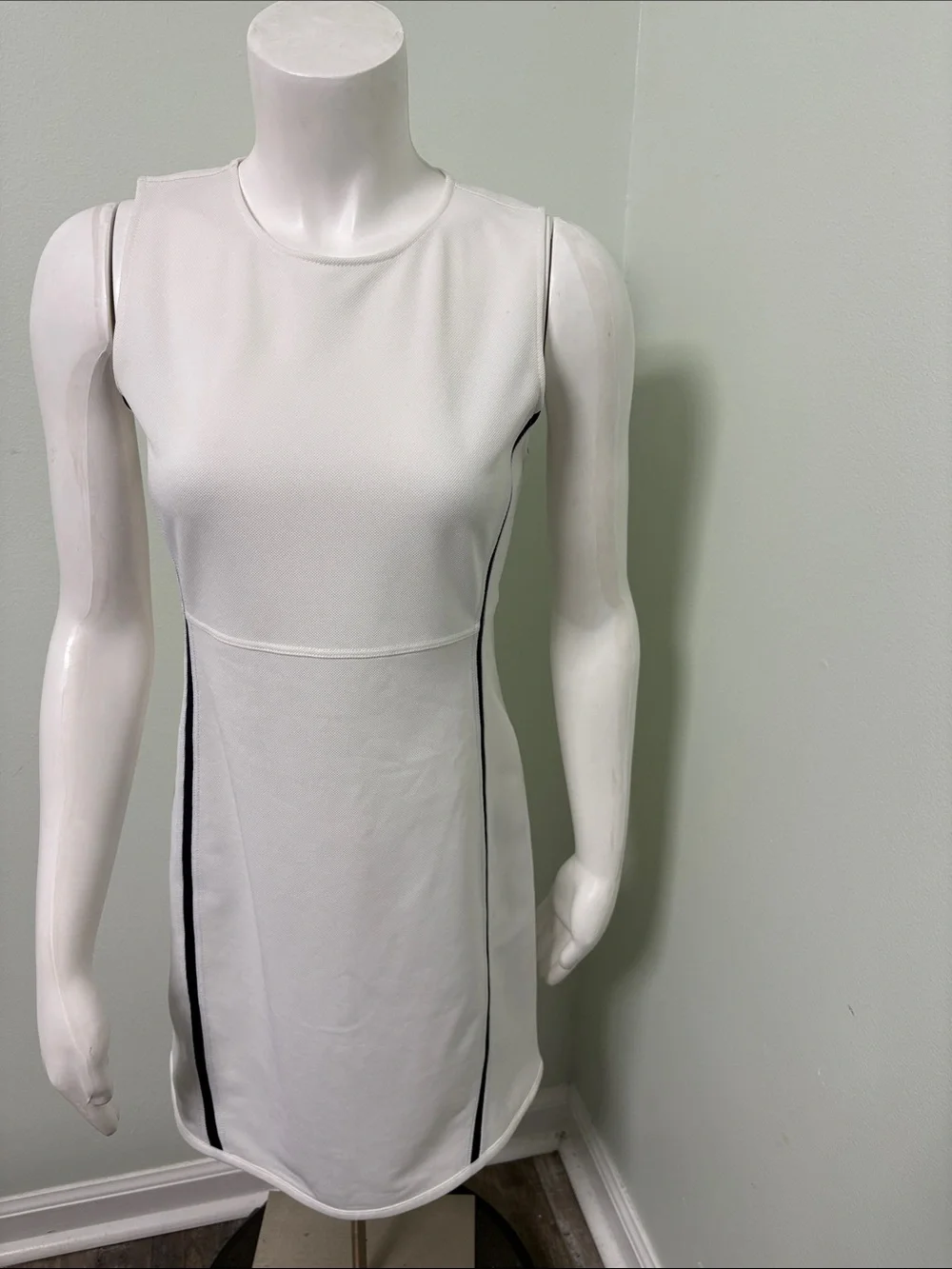 Tory Burch Sport White & Navy Preppy Tennis Dress